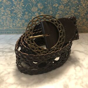 Vintage Miss Selfridge Boho Weaved Leather Belt